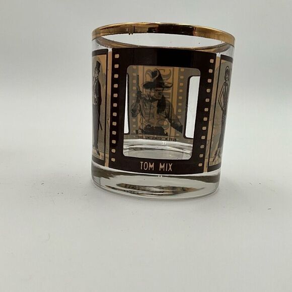 ROARING TWENTIES Silent Film Actors Whiskey Glasses - Picture 4 of 7